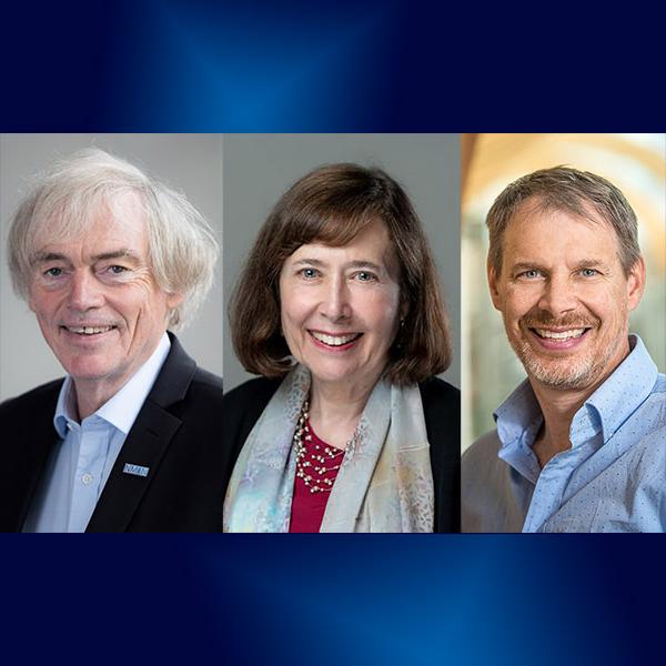 Dr. Pieter Cullis, Dr. Connie Eaves and Dr. Peter Zandstra